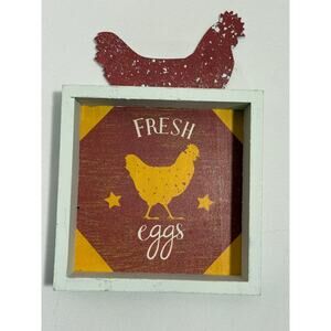 Fresh Eggs Kitchen Sign, Farmhouse Decor, Wooden Farm Sign